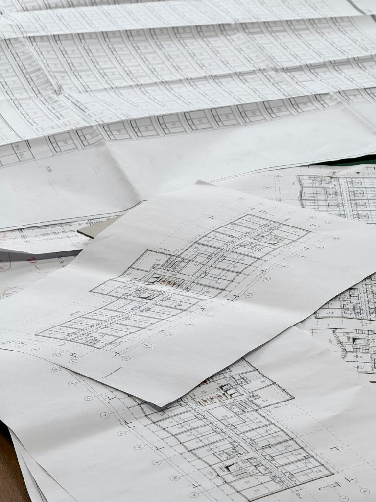 Architectural drawings and blueprints